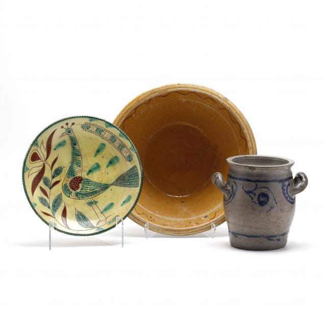 three-continental-slip-glazed-wares