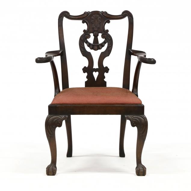 irish-chippendale-style-antique-carved-armchair