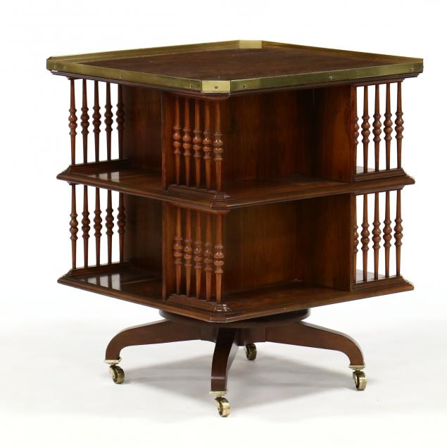 baker-regency-style-revolving-book-stand