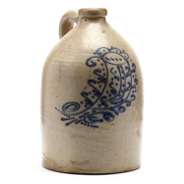 a-two-gallon-leaf-decorated-jug