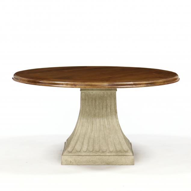 contemporary-french-style-circular-dining-table