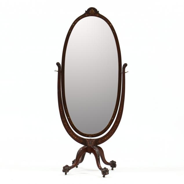 edwardian-inlaid-mahogany-cheval-mirror