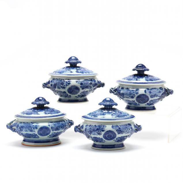 four-chinese-export-porcelain-blue-fitzhugh-small-covered-tureens