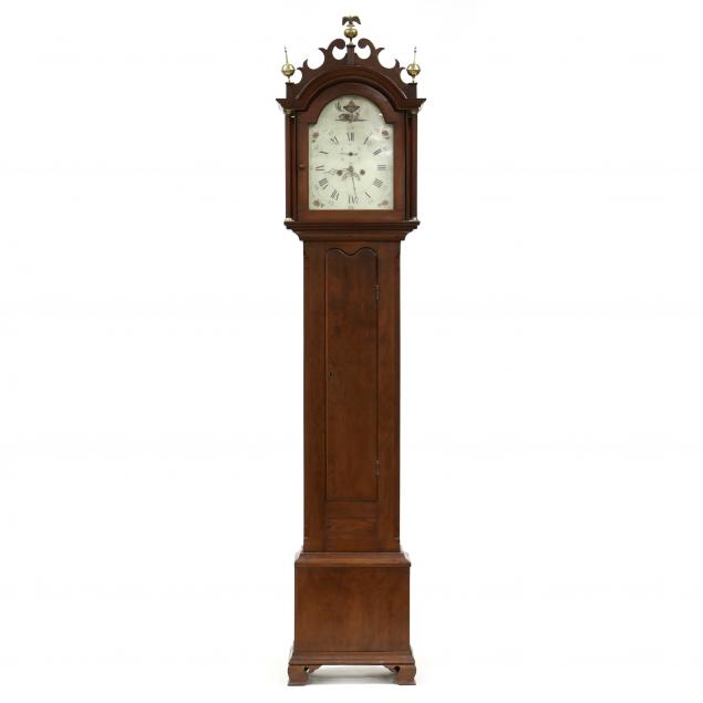 new-england-federal-mahogany-tall-case-clock