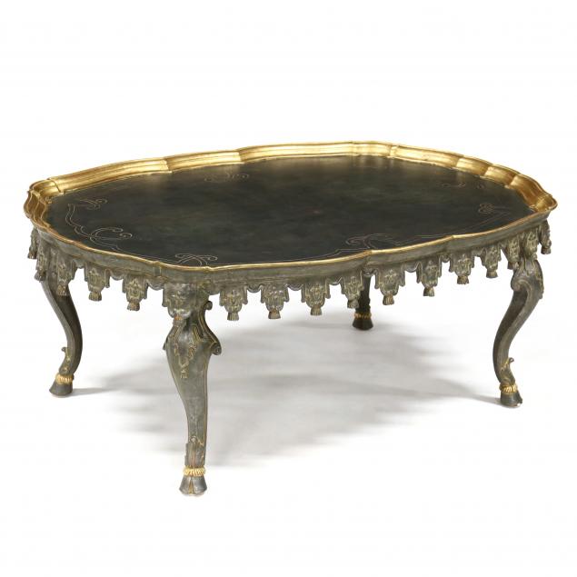 italianate-silvered-and-gilt-shaped-coffee-table