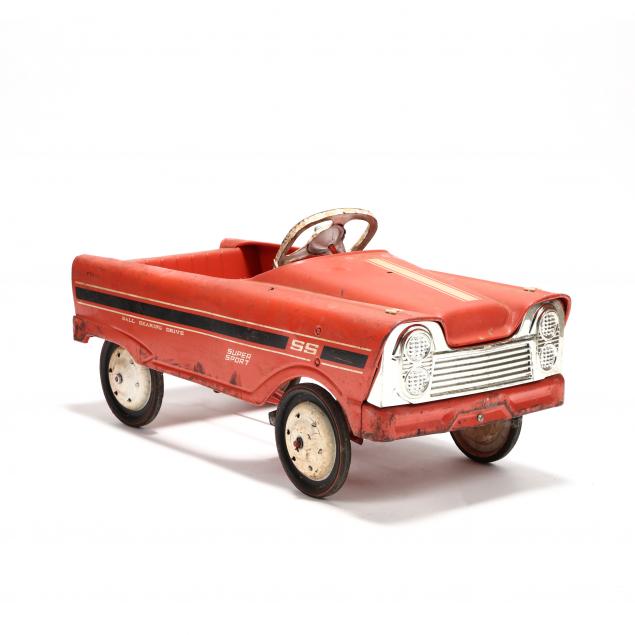 vintage-orange-super-sport-pedal-car