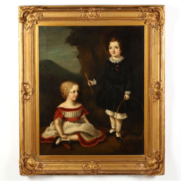 english-school-19th-century-a-portrait-of-two-children