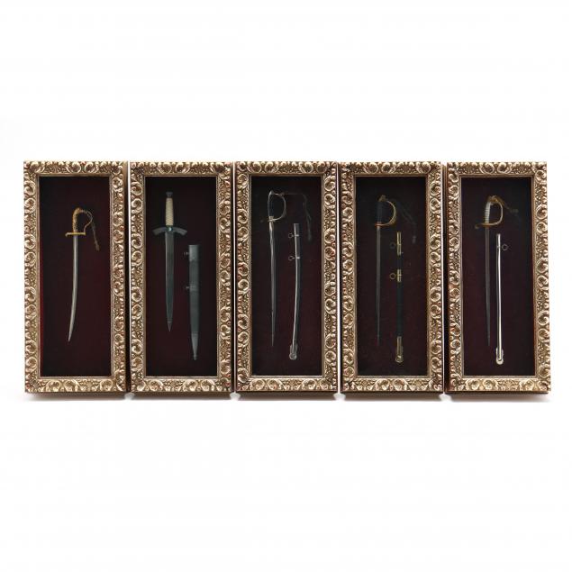 five-framed-models-of-historical-swords