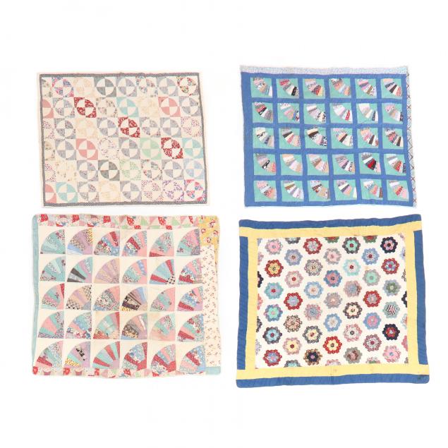 four-vintage-pieced-quilts