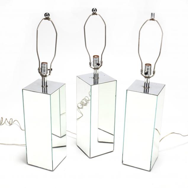 set-of-three-modernist-mirrored-lamps