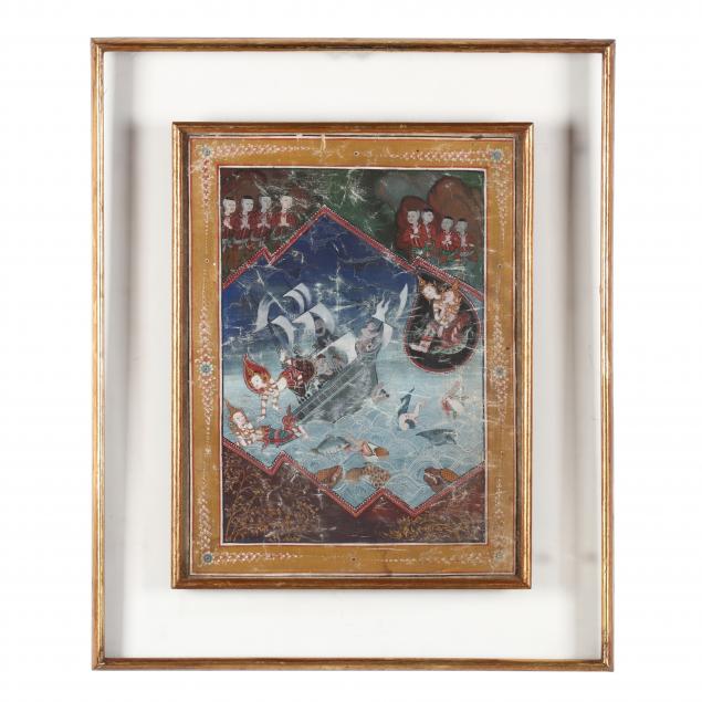 a-thai-painting-from-the-mahajanaka-jataka