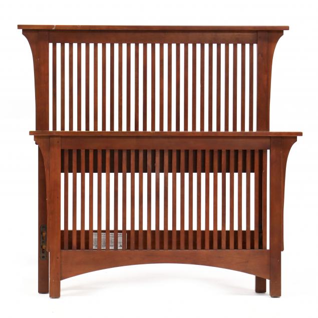 stickley-mission-style-twin-bed