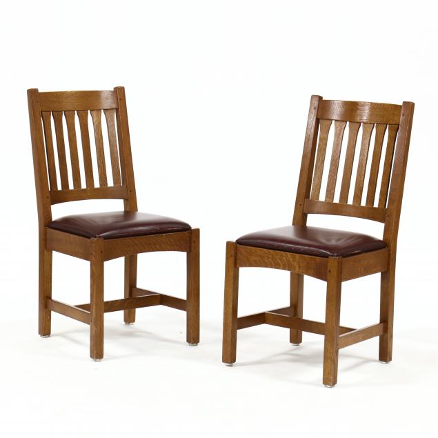 stickley-pair-of-mission-style-oak-side-chairs