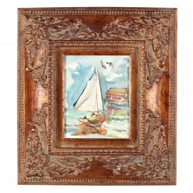 framed-watercolor-of-a-sailboat