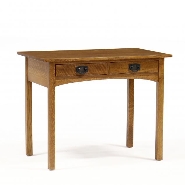 stickley-mission-style-oak-writing-desk