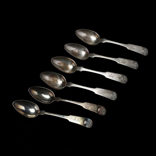 an-assembled-set-of-six-american-coin-silver-teaspoons