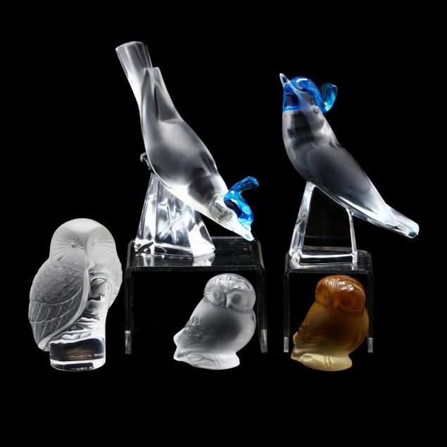 lalique-five-crystal-birds