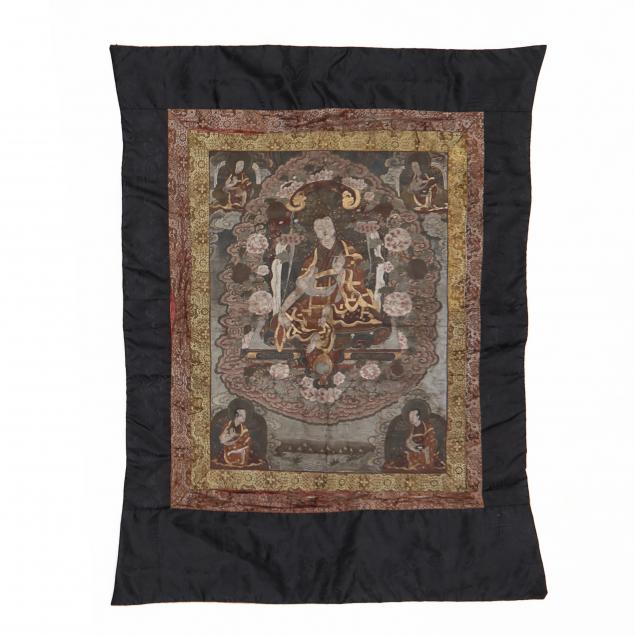 a-sino-tibetan-thangka-of-a-lama