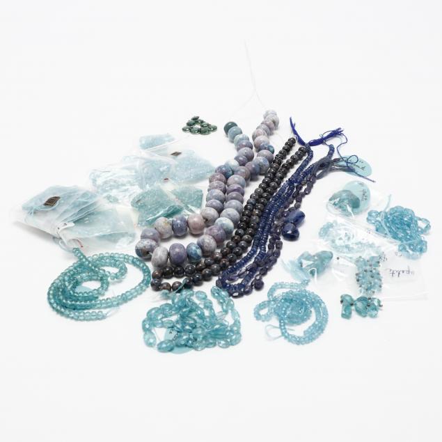 group-of-blue-gemstone-beads