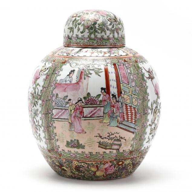 chinese-export-famille-rose-lidded-ginger-jar