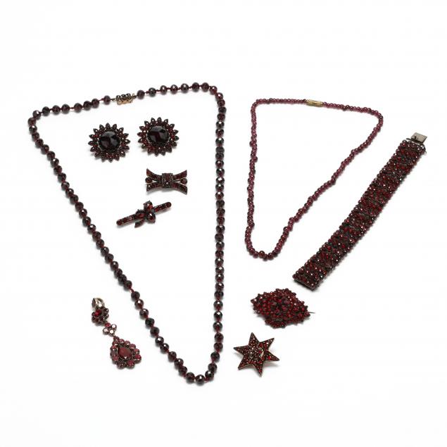group-of-garnet-jewelry-items