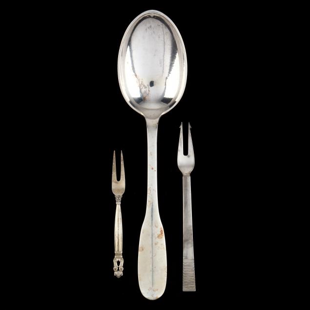 three-danish-sterling-silver-servers-jensen-nielsen