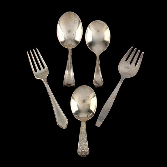 five-sterling-silver-baby-spoons-forks