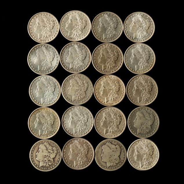 roll-of-twenty-19th-century-morgan-silver-dollars