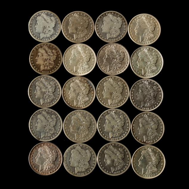 twenty-mixed-morgan-silver-dollars
