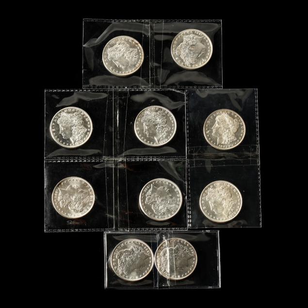 ten-bu-morgan-silver-dollars