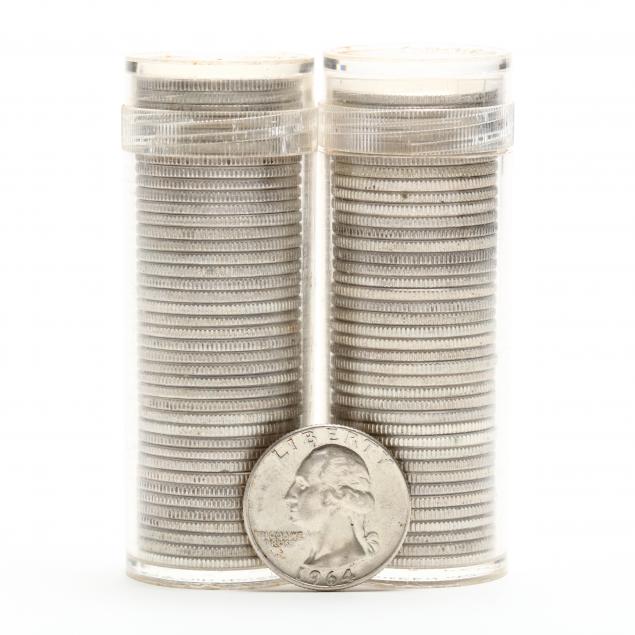 two-rolls-of-1964-quarters