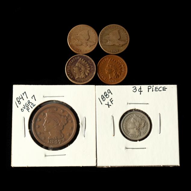 six-19th-century-type-coins