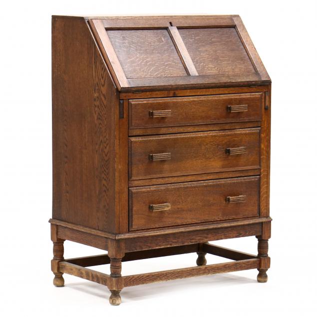 english-oak-slant-front-desk