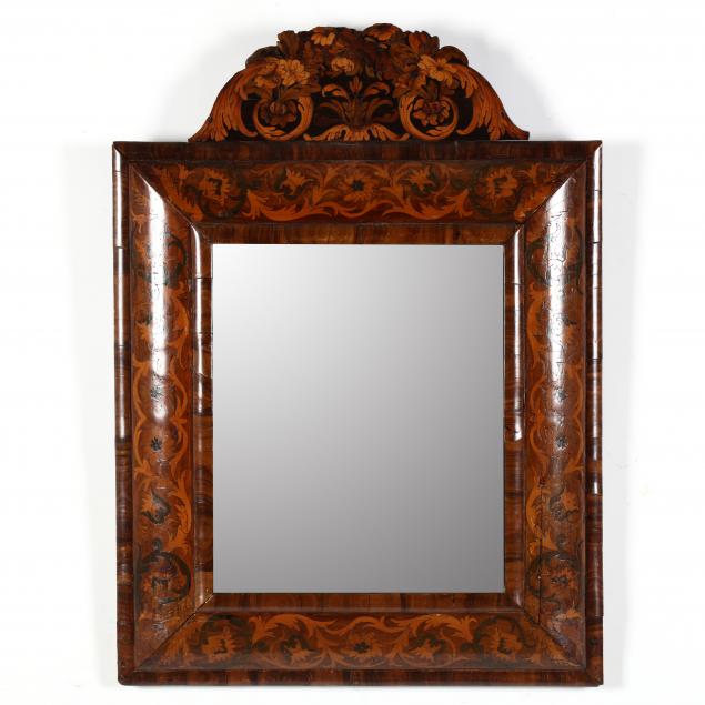 william-and-mary-walnut-and-fruitwood-marquetry-mirror