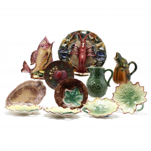 eleven-pieces-of-majolica