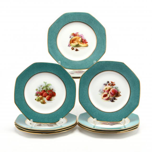 set-of-eleven-royal-doulton-fruit-plates