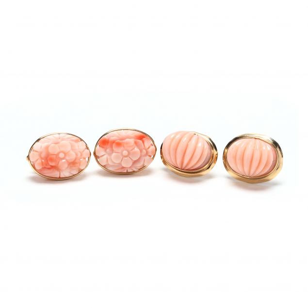 two-pairs-14kt-gold-and-coral-earrings-maz