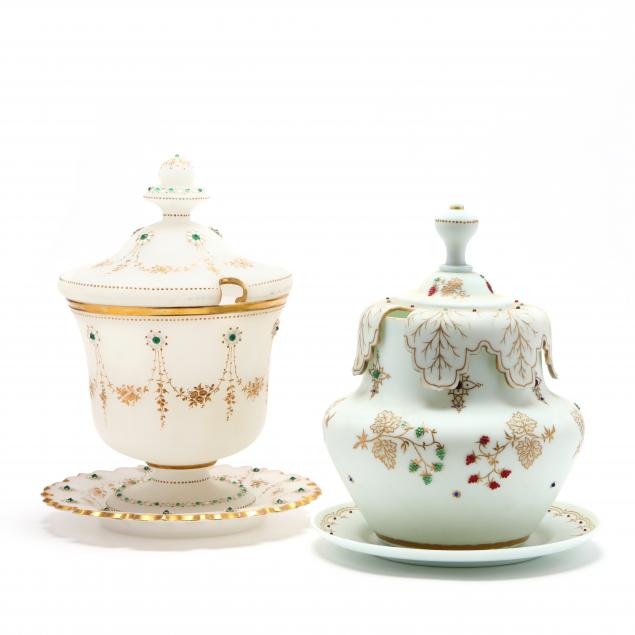 two-antique-bristol-glass-punch-bowls-with-underplates