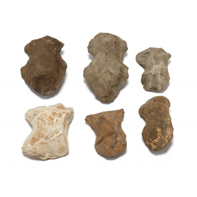 six-prehistoric-north-carolina-chipped-stone-axes