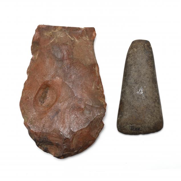 pair-of-prehistoric-indian-chopping-tools