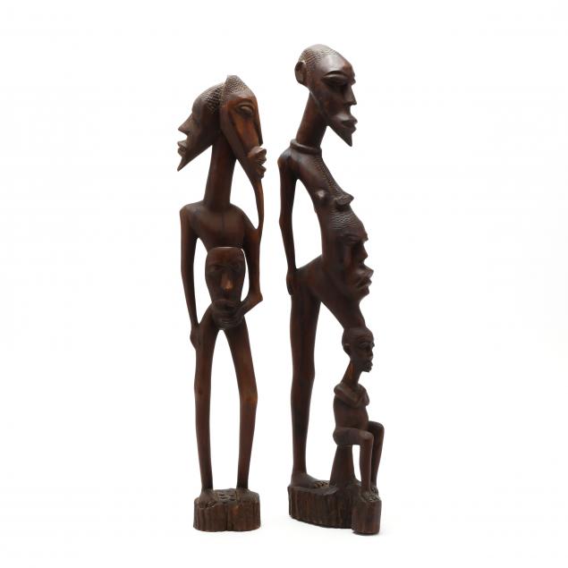 two-west-african-wooden-figures