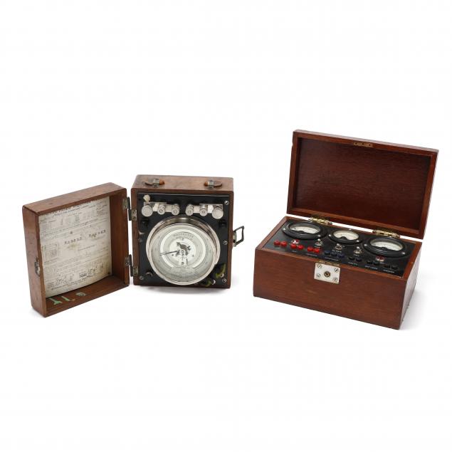 antique-westinghouse-wattmeter-and-later-combination-meter