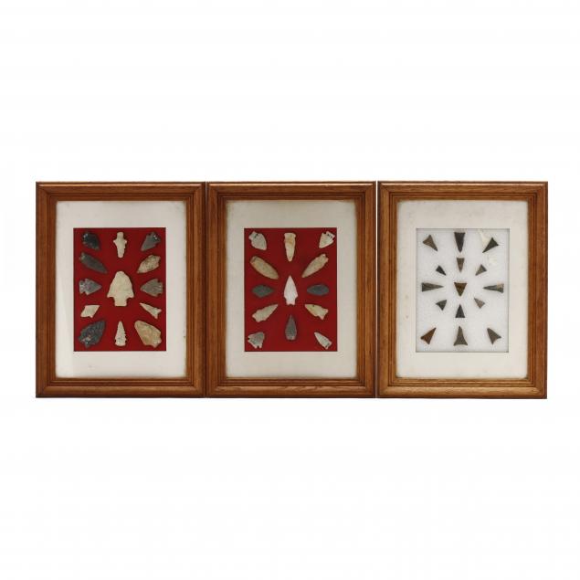 three-1970s-wooden-wall-frames-of-north-carolina-points