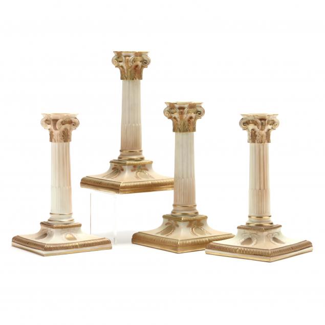 two-pair-royal-worcester-candlesticks