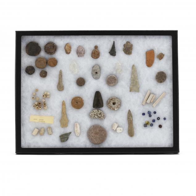 frame-of-varied-small-southeastern-indian-artifacts
