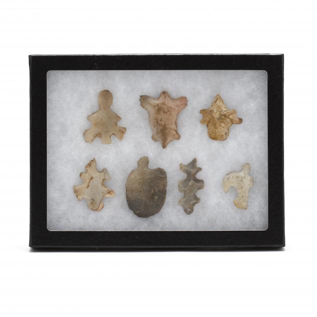frame-of-seven-eccentric-lithic-artifacts