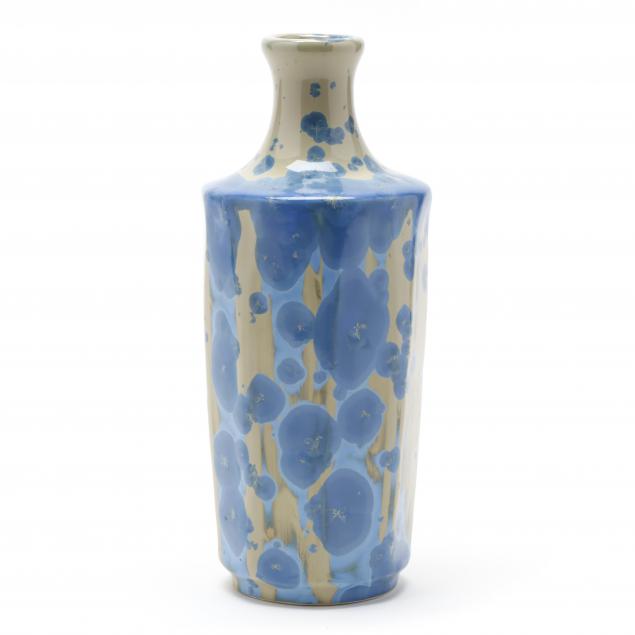 crystalline-glaze-art-pottery-shoulder-vase