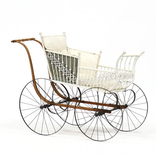 victorian-stick-and-ball-baby-pram-carriage