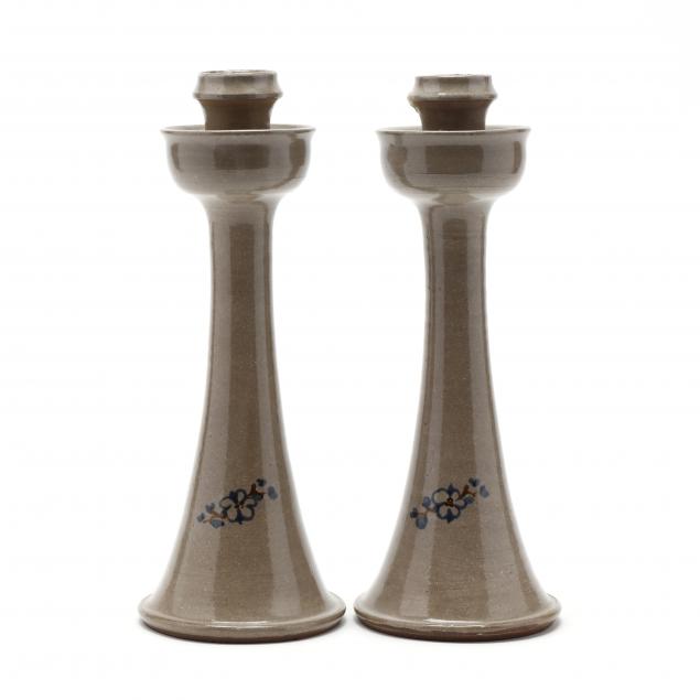 a-pair-of-jugtown-ware-pottery-candlesticks