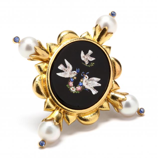 18kt-gold-micro-mosaic-and-pearl-brooch-elizabeth-locke